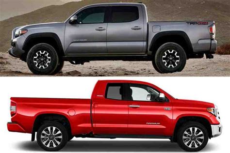 2020 Toyota Tacoma Vs 2020 Toyota Tundra Whats The Difference