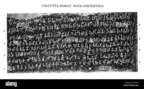 English Ashoka Inscriptions Calcutta Bairat Rock Inscription 1 1