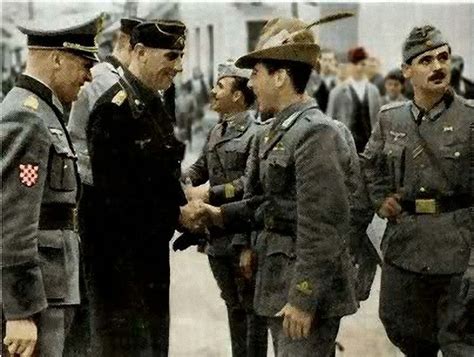 Meeting Ustascia Germans And Italians Balkans Wwii Pin By Paolo