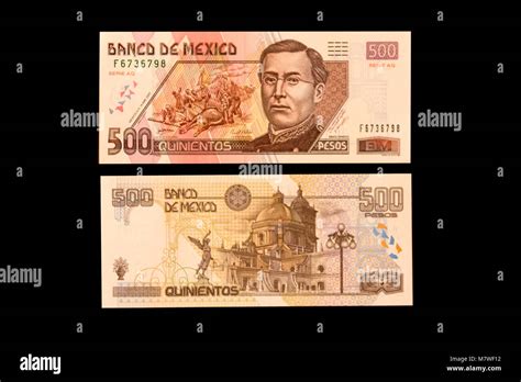 M Xico Billetes De Quinientos Pesos Muestra De Ignacio Zaragoza El General Mexicano Que