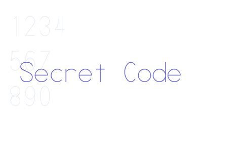 Secret Code Font Free Download