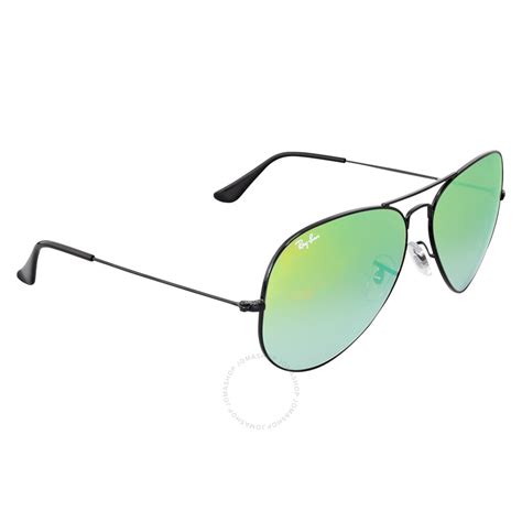 Ray Ban Aviator Green Gradient Mirror Sunglasses Rb3025 002 4j 62 Aviator Ray Ban