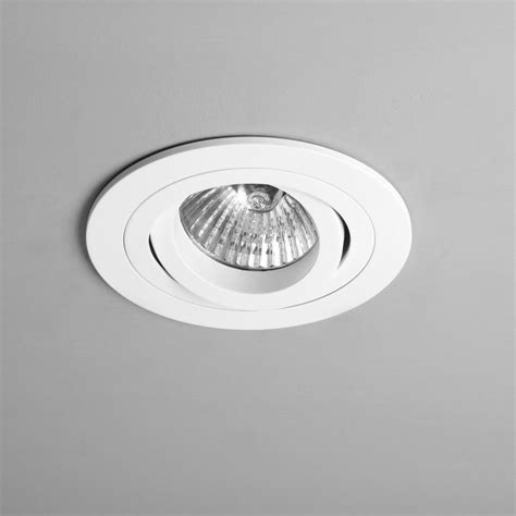 Halogen light fixtures feature a bulb that is designed to operate efficiently over a longer amount of time than traditional light bulbs. Astro Lighting 5641 Taro GU10 White Round Adjustable Downlight