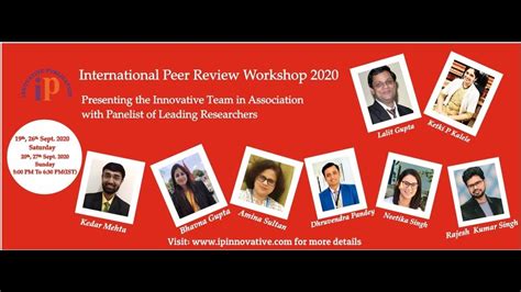 International Peer Review Workshop 2020 Session 3 Youtube