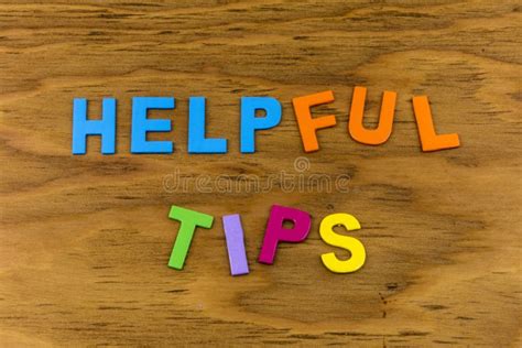 Helpful Tips Idea Education Advice Information Suggestion Assistance