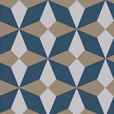 Fine Decor Medley Newby Geometric Wallpaper Geometric Wallpaper Navy