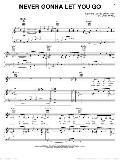 Mendes Never Gonna Let You Go Sheet Music For Voice Piano Or Guitar