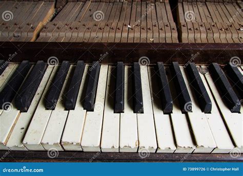 Broken Disused Piano With Damaged Keys Stock Photo Image Of Music