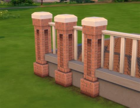 Stonework Fencepost By Plasticbox At Mod The Sims Sims 4 Updates