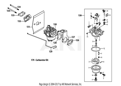 The most common reasons for replacin. Troy Bilt 5X65RU Engine Parts Diagram for 5X65RU Carburetor