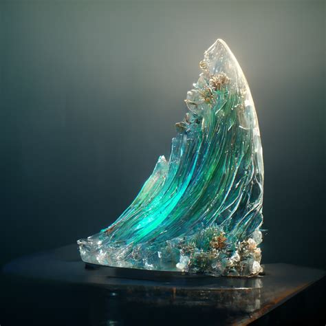 Artstation Ocean Wave Shape Crystal