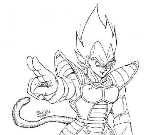 Dibujo De Goku Y Vegeta Para Pintar Imagui