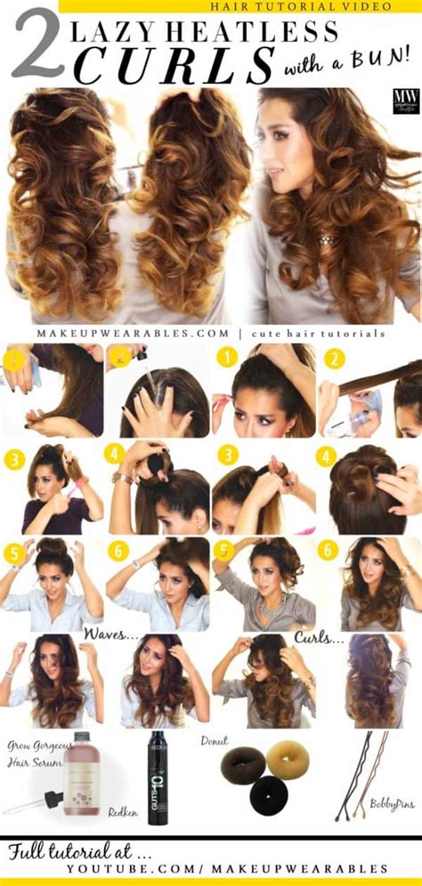 The perfect way to get wavy hair without heat overnight, and with minimal effort! The Easiest DIY Step By Step Tutorials To A Perfectly ...