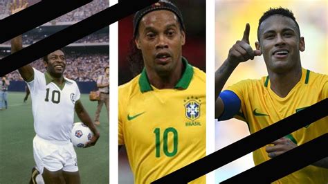 Pele Vs Ronaldinho Vs Neymar Three Generations Of Brazilian Football 2017 Youtube