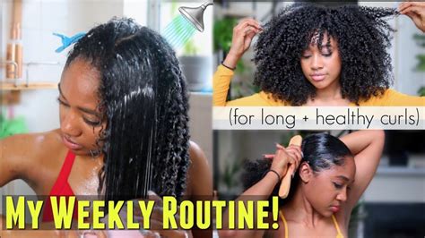 🚿my Weekly Natural Hair Regimen How I Refresh Maintain Everyday Definition Long Healthy
