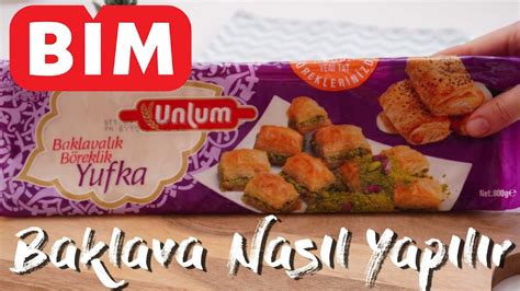 BİM Hazır Yufkadan Baklava Tarifi Burma Baklava Nasıl Yapılır Ev