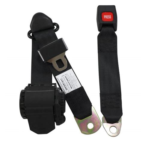 Seatbelt Solutions 3 Point Retractable Seat Belt With Plastic Push