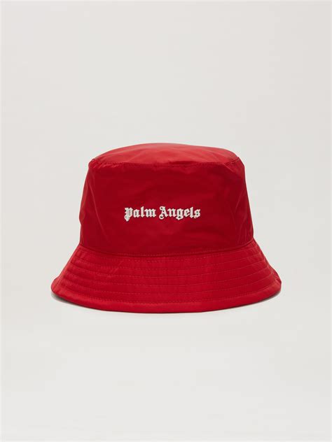 Classic Logo Bucket Hat In Red Palm Angels® Official