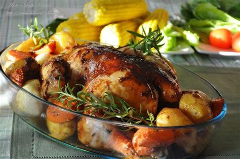 Perapkan bersama bahan dalam gambar (gandakan untuk depan belakang). Resepi Ayam Panggang Rosemary | Food, Turkey, Rosemary