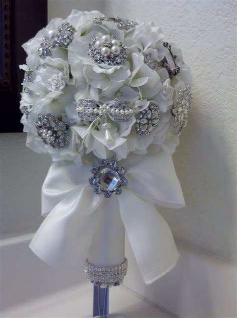 Bridal bouquet holders will customize your wedding day look and make your gorgeous wedding bouquet stand out. Finally finished my brooch bouquet!!! | Weddingbee Photo ...