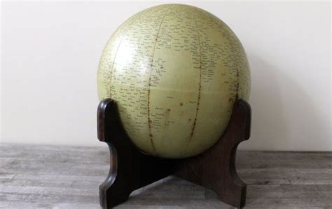 Rand Mcnally Air Globe Vintage Typographical Design American Airlines