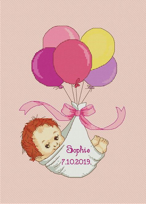Maybe you would like to learn more about one of these? Birth Announcement Cross Stitch Baby Girl Birth Record ...