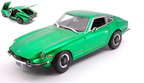 Modellino Auto Scala 118 Maisto Datsun 240z 1971 Green Diecast