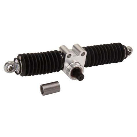 With rack and pinion steering, the rotation of the pinion causes linear motion of the rack, which turns the vehicle's wheels left or right. Speedway Stilleto Small Rack & Pinion Standard Steering Box