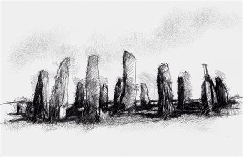 Standing Stones Seanbriggs Standing Stone Fine Art Sketch A Day