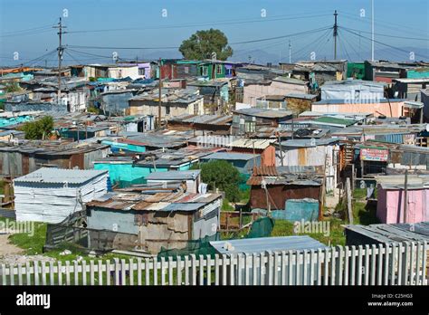 View Of Khayelitsha Township In Cape Town South Africa Stock Photo Alamy