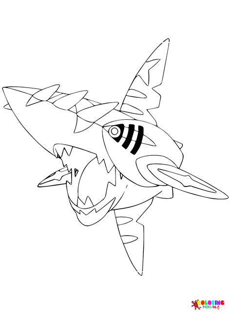 Free Printable Sharpedo Coloring Page Free Printable Coloring Pages