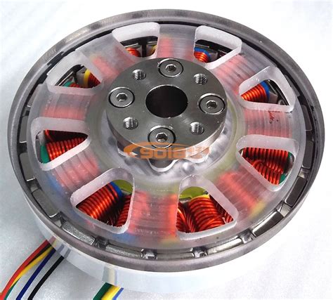 200w Disc Brushless Dc Motor Flat Direct Drive Shaft Torque Motor All