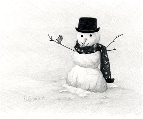 The Art Of Robert Louis Caldwell Broke Away From The Snowman Theme