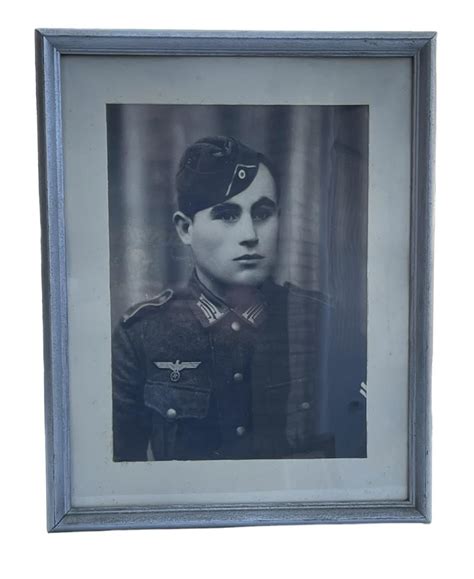 Imcs Militaria Wehrmacht Framed Portrait Photograph