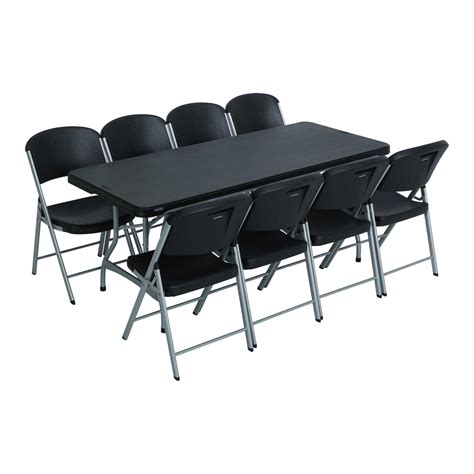 Are you looking for ideas for dining room chairs set of 6? Lifetime 6 Ft Rectangular Tables & Chairs (Black) Fast ...