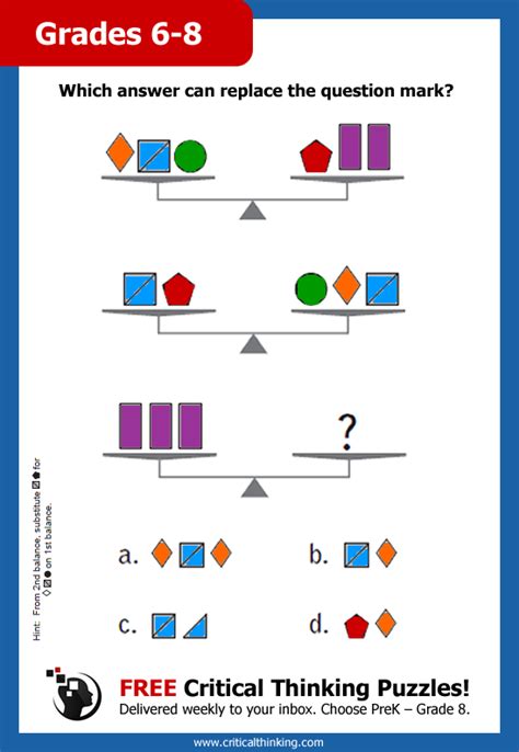 😎 Critical Thinking Math Puzzles 3rd Grade Logic Puzzles And Riddles