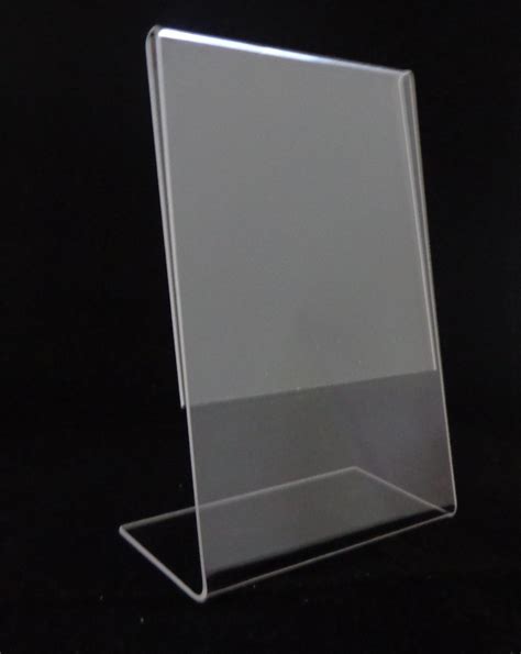 acrylic sign holder 8 5 x 11 8 5 x 11 inches acrylic slant back sign holder buy acrylic sign