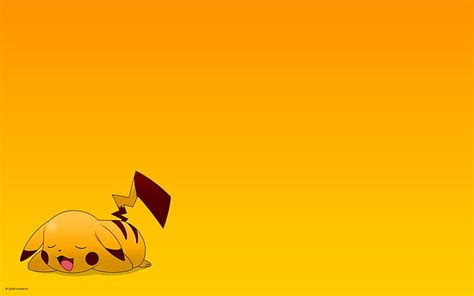 Hd Wallpaper Pokemon Yellow Pikachu Simple Background Yellow