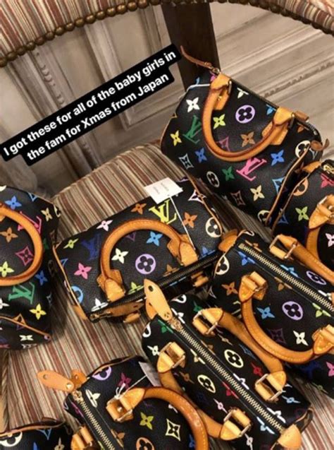 kim kardashian bought louis vuitton bags for her daughters and nieces