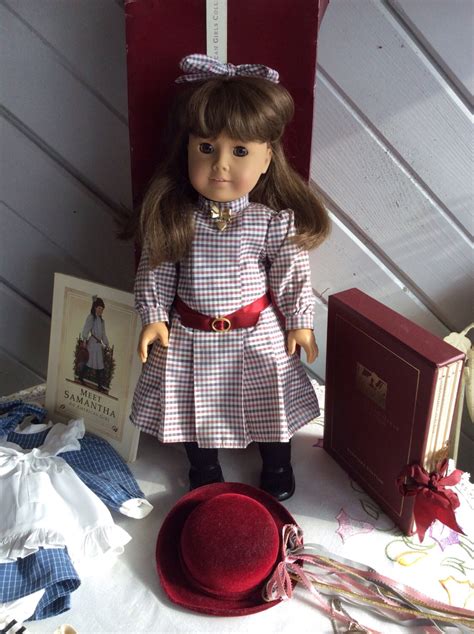 vintage american girl samantha doll vintage 1987 in original etsy