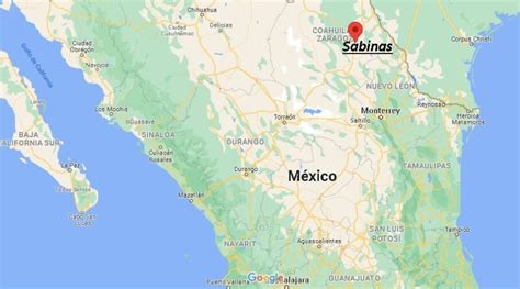 ¿dónde Está Sabinas Mexico Mapa Sabinas ¿dónde Está La Ciudad