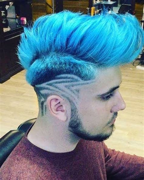 20 Top Images Blue Hair Shaved Side Deathhawk Punk Girl Shaved Side
