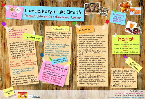 Lomba Karya Tulis Ilmiah Tingkat SMA/SMU/SMK/MA se-DIY dan Jawa Tengah