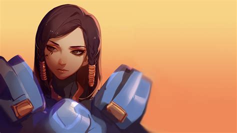 Video Game Characters Pharah Overwatch Overwatch 1920x1080