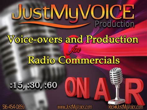 Voice Overs And Production For Radio Commercials Tv Commercials Voice