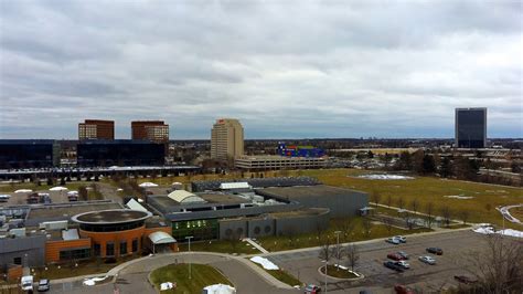 Ascending Aerial Shot Of Troy Michigan Youtube