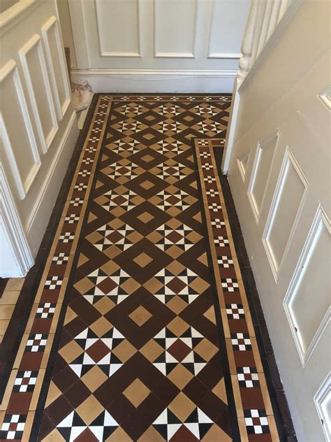 Maintenance Clean And Seal Of A Victorian Tiled Hallway In Evesham