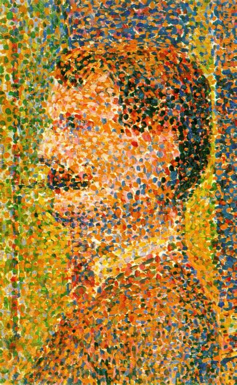 George Seaurat Self Portrait Seurat Pointillism Georges Seurat