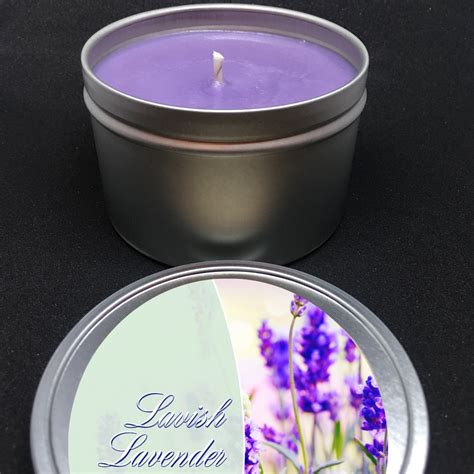 Lavender Scented Candle Soy Candle Etsy
