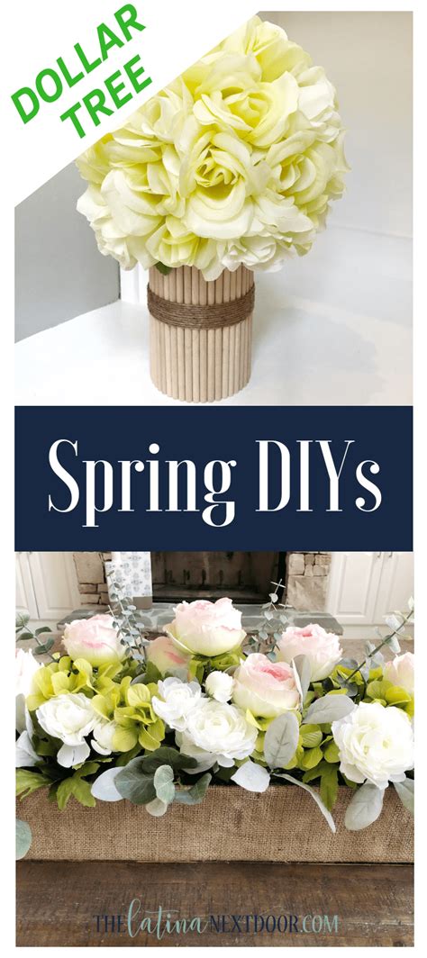 Some of these diys can be hung on your front door or hung on your walls it's up to you how you'd like to. Dollar Tree Spring DIYs - The Latina Next Door | Dollar ...